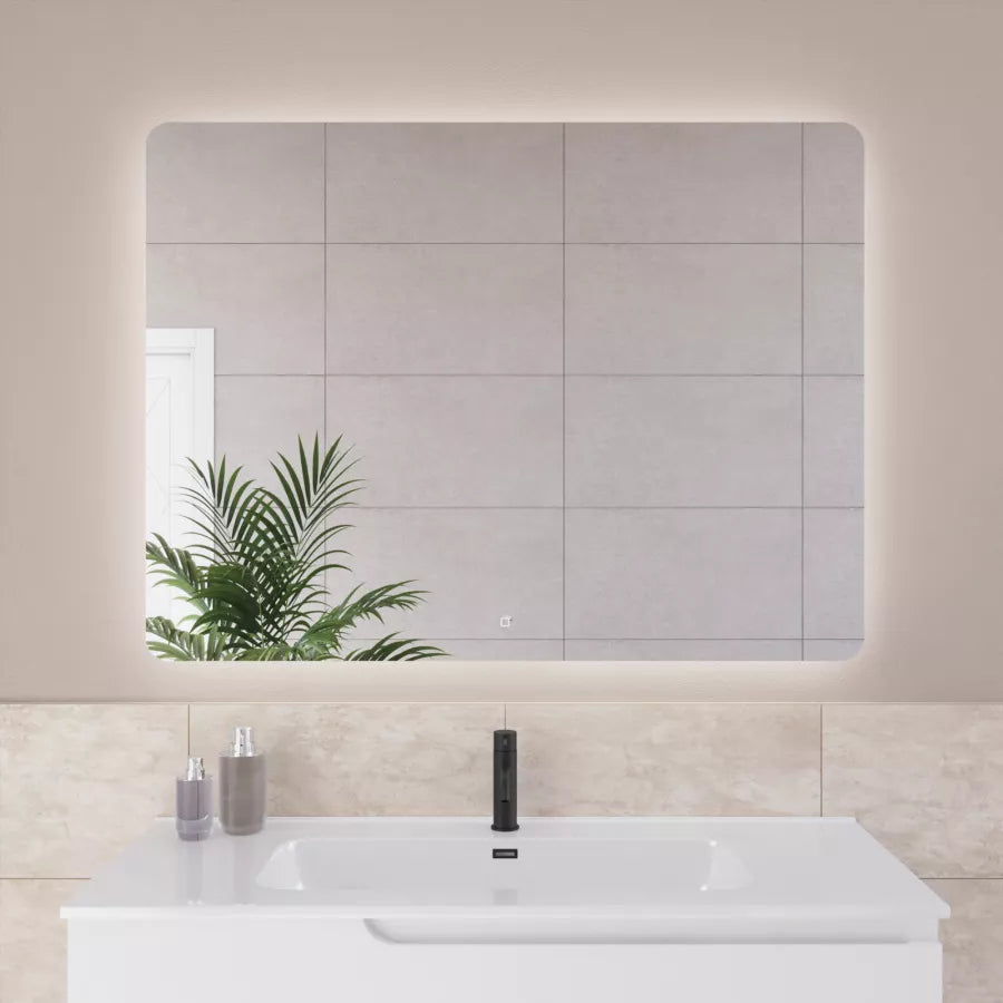 Specchio led 120x90 cm filolucido accensione touch