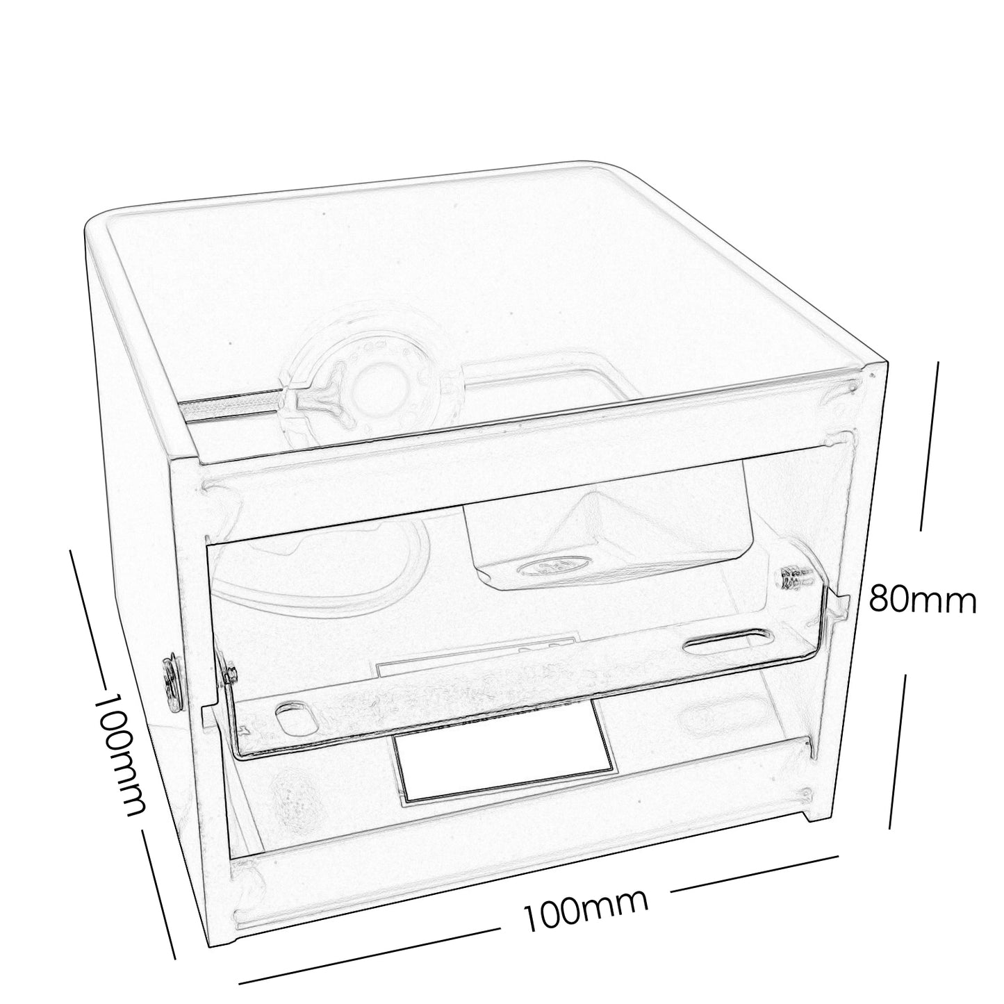 APPLIQUE CUBO LED BIANCA DOPPIA EMISSIONE LUCE