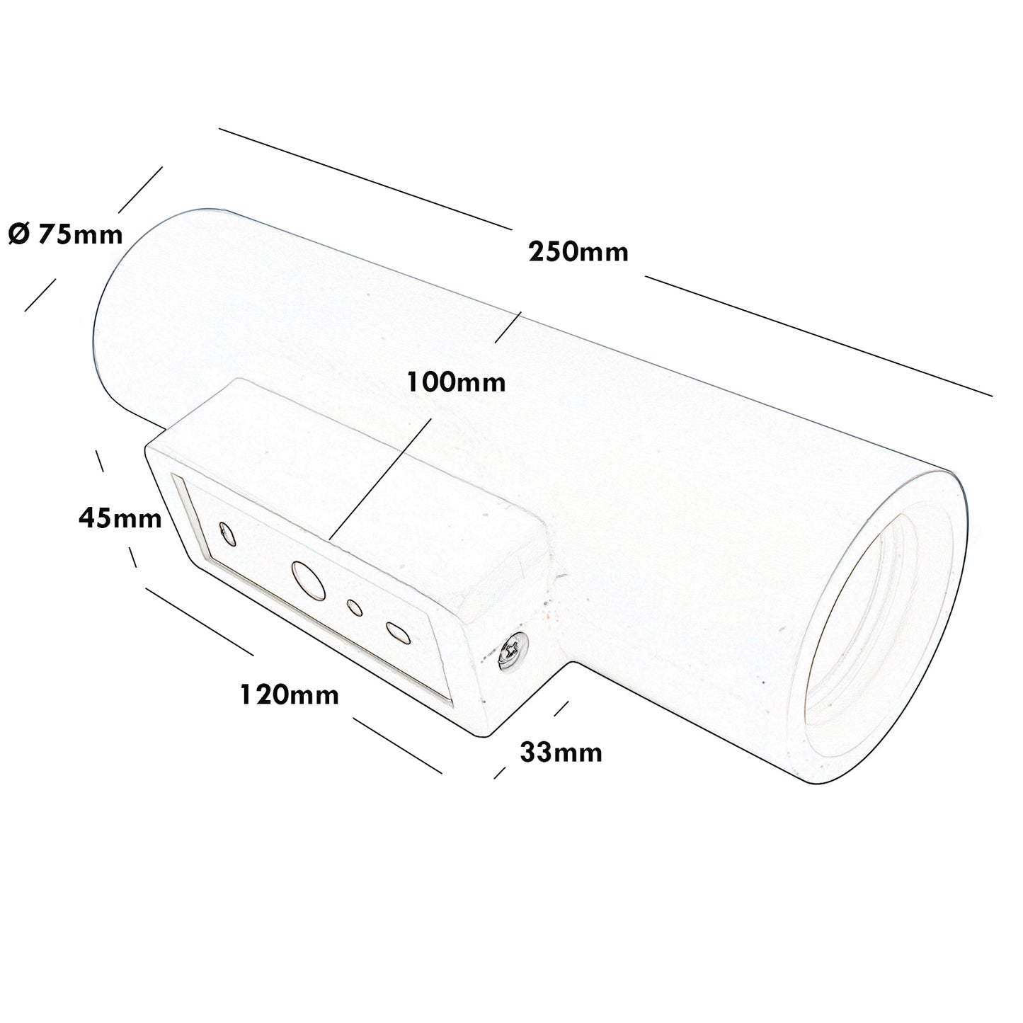 LAMPADA LED APPLIQUE IN GESSO BIDIREZIONALE PARETE 16W
