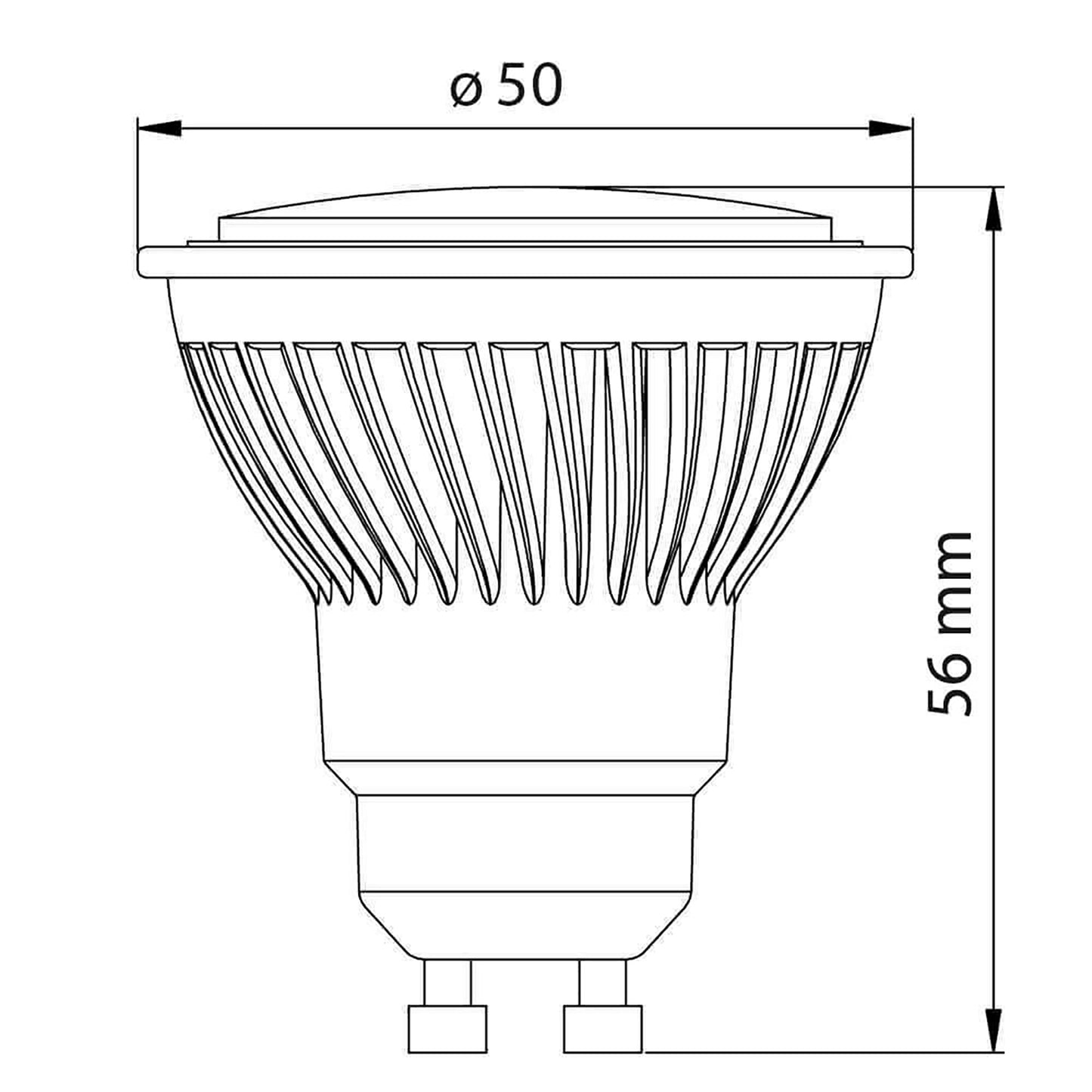 LAMPADINA LED CERAMICA GU10 LAMPADA 10W RESA 100W LUCE DIFFUSA 120 GRADI 854 LUMEN 3000K 4000K 230V