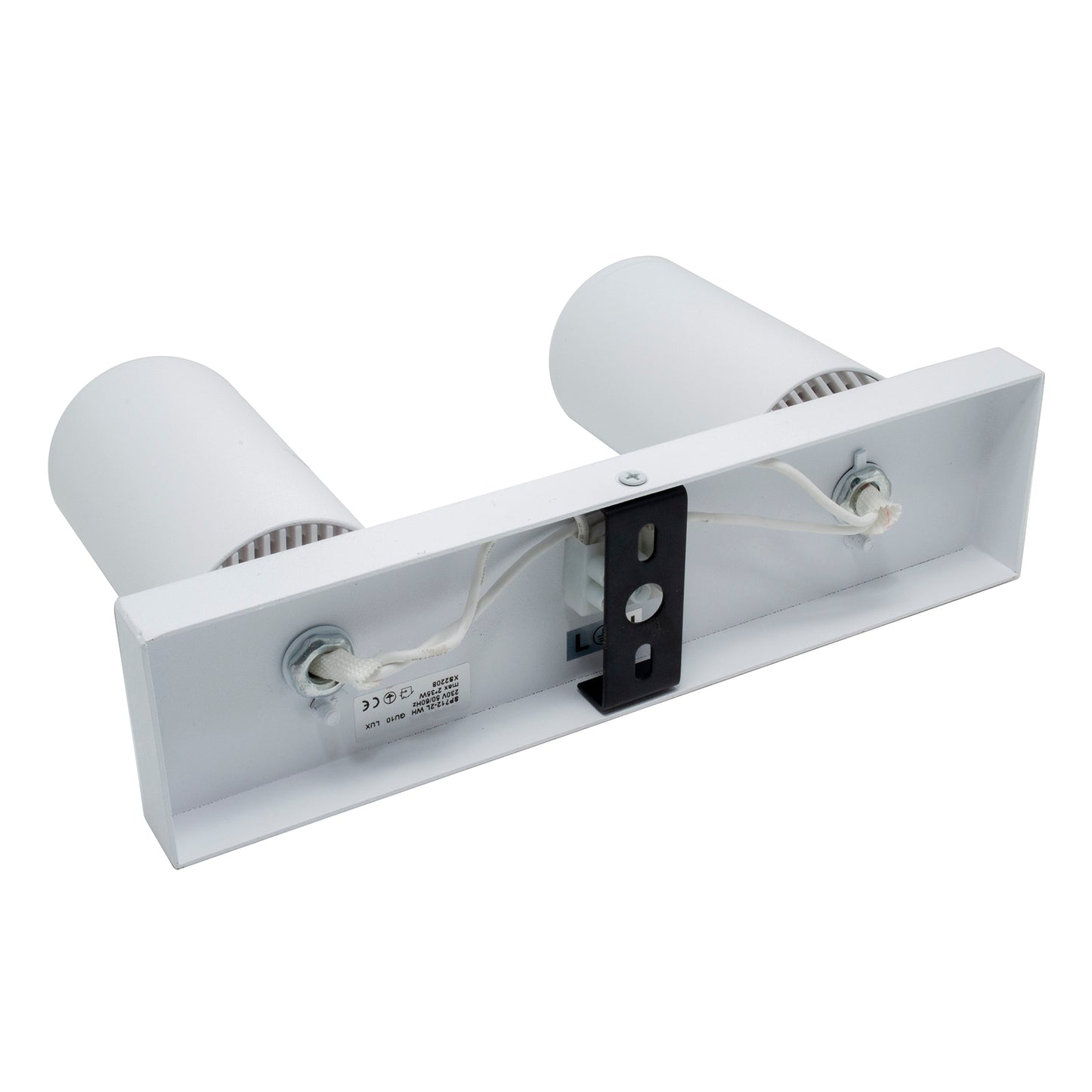 PLAFONIERA RETTANGOLARE 2 FARETTI ORIENTABILE BIANCO