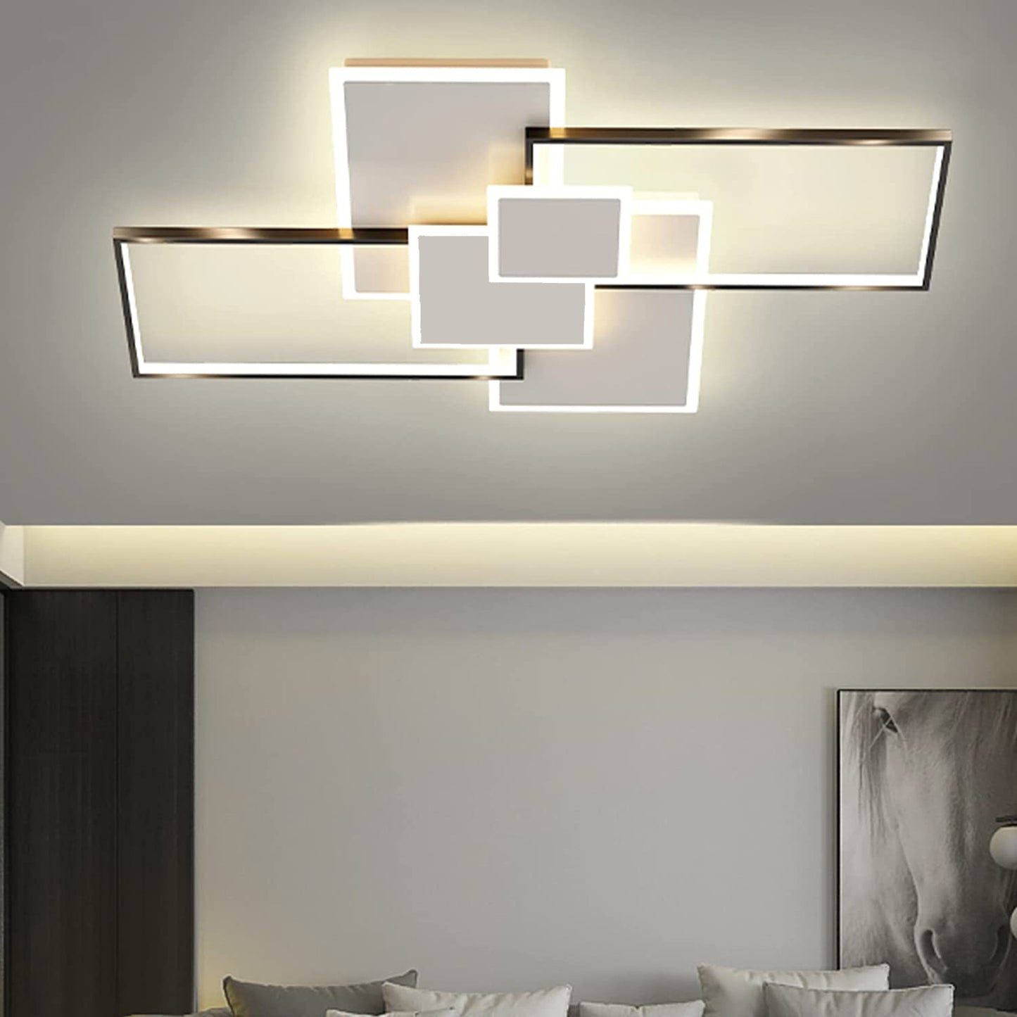 GEOMETRIC PLAFONIERA BLUETOOTH DIMMERABILE