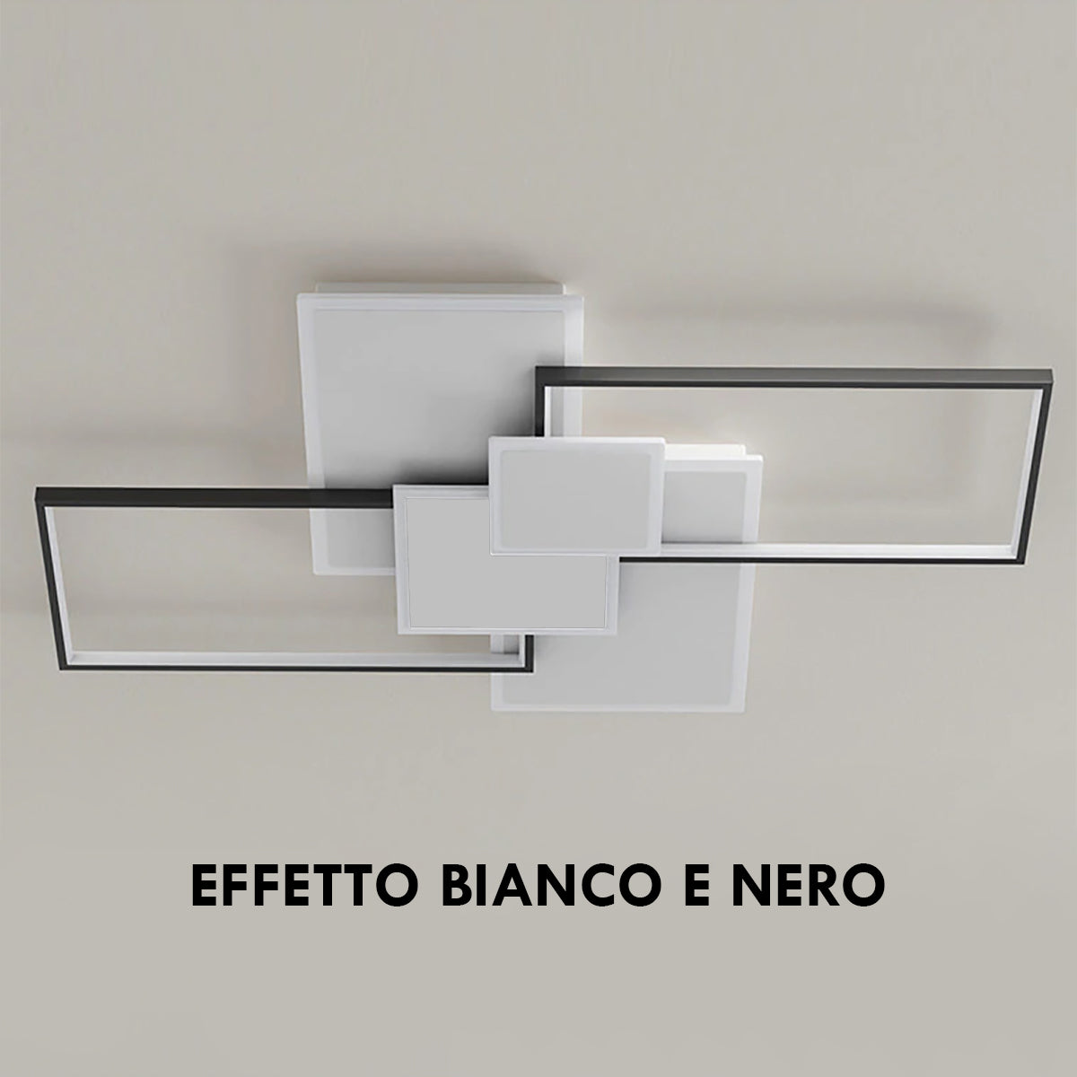 GEOMETRIC PLAFONIERA BLUETOOTH DIMMERABILE