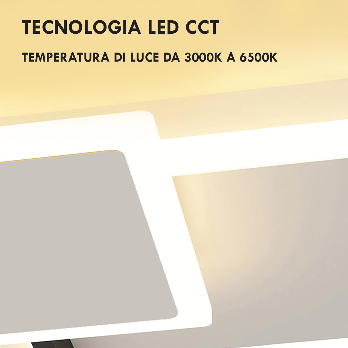 GEOMETRIC PLAFONIERA BLUETOOTH DIMMERABILE