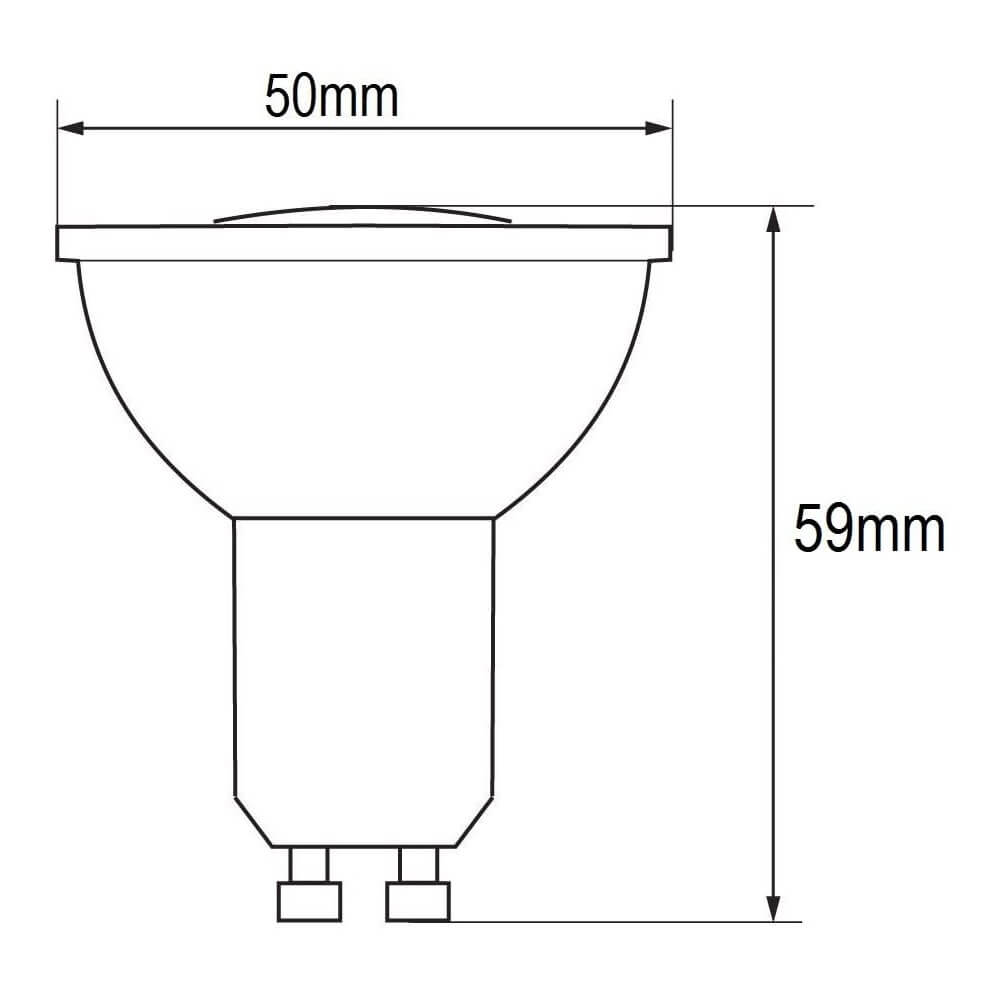 Faretto Spot GU10 4W - Angolo 120°