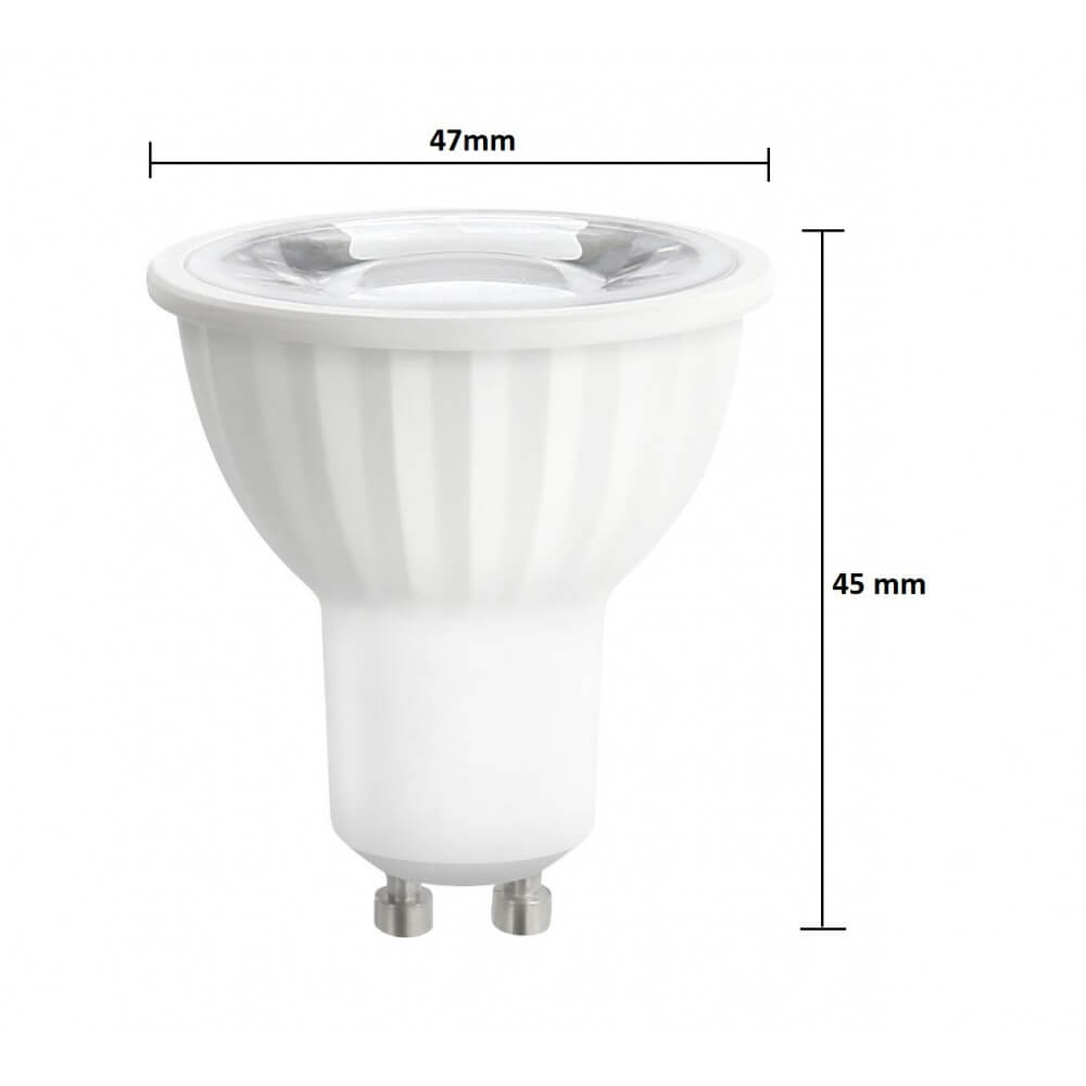 Faretto Spot GU10 6W - Angolo 45°