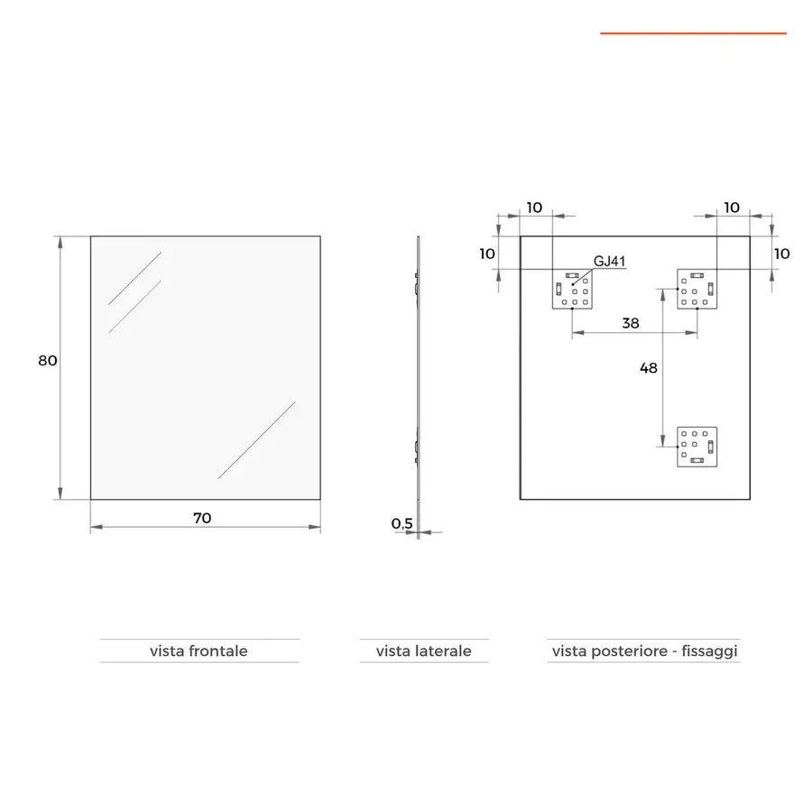 Mobile bagno sospeso 80 cm con lavabo effetto legno moka