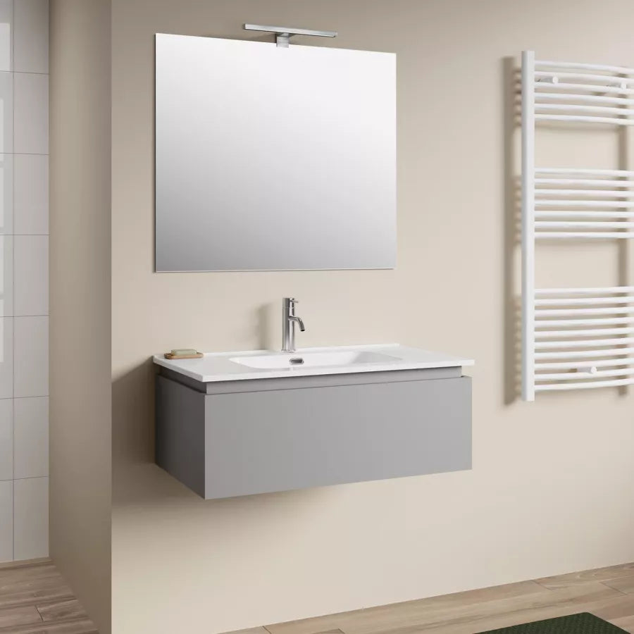 Mobile bagno sospeso 80 cm grigio - Dobel