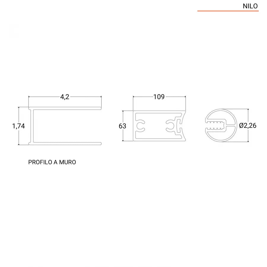 Nicchia doccia 70 cm porta battente vetro temperato opaco - Nilo