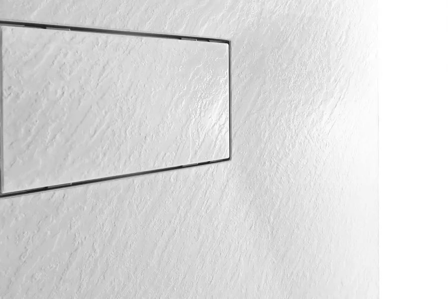 Piatto doccia 80x80 cm bianco riducile su misura effetto pietra - Rok