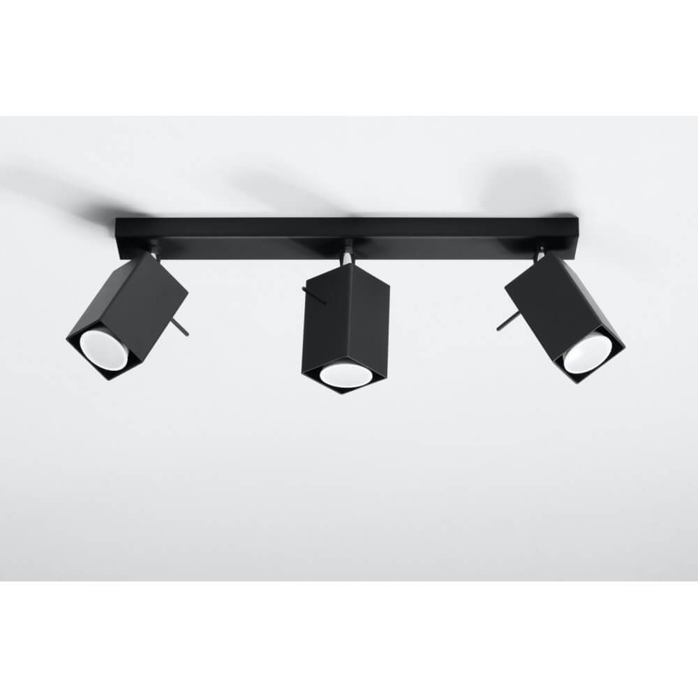 Plafoniera Orientabile MERIDA 3 Black