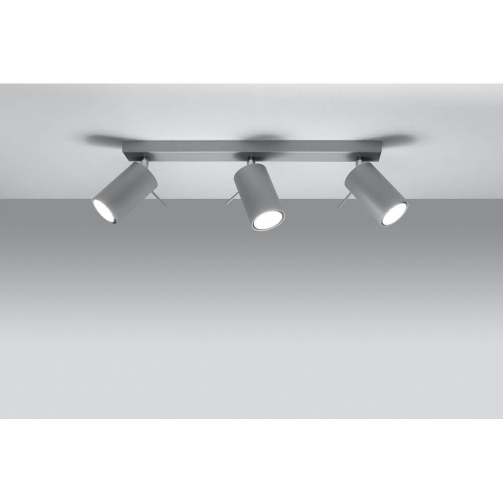 Plafoniera Orientabile RING 3 Grey