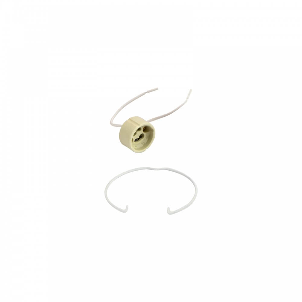 Portafaretto GU10 e MR16 in Gesso Pitturabile Tondo Ø100 mm