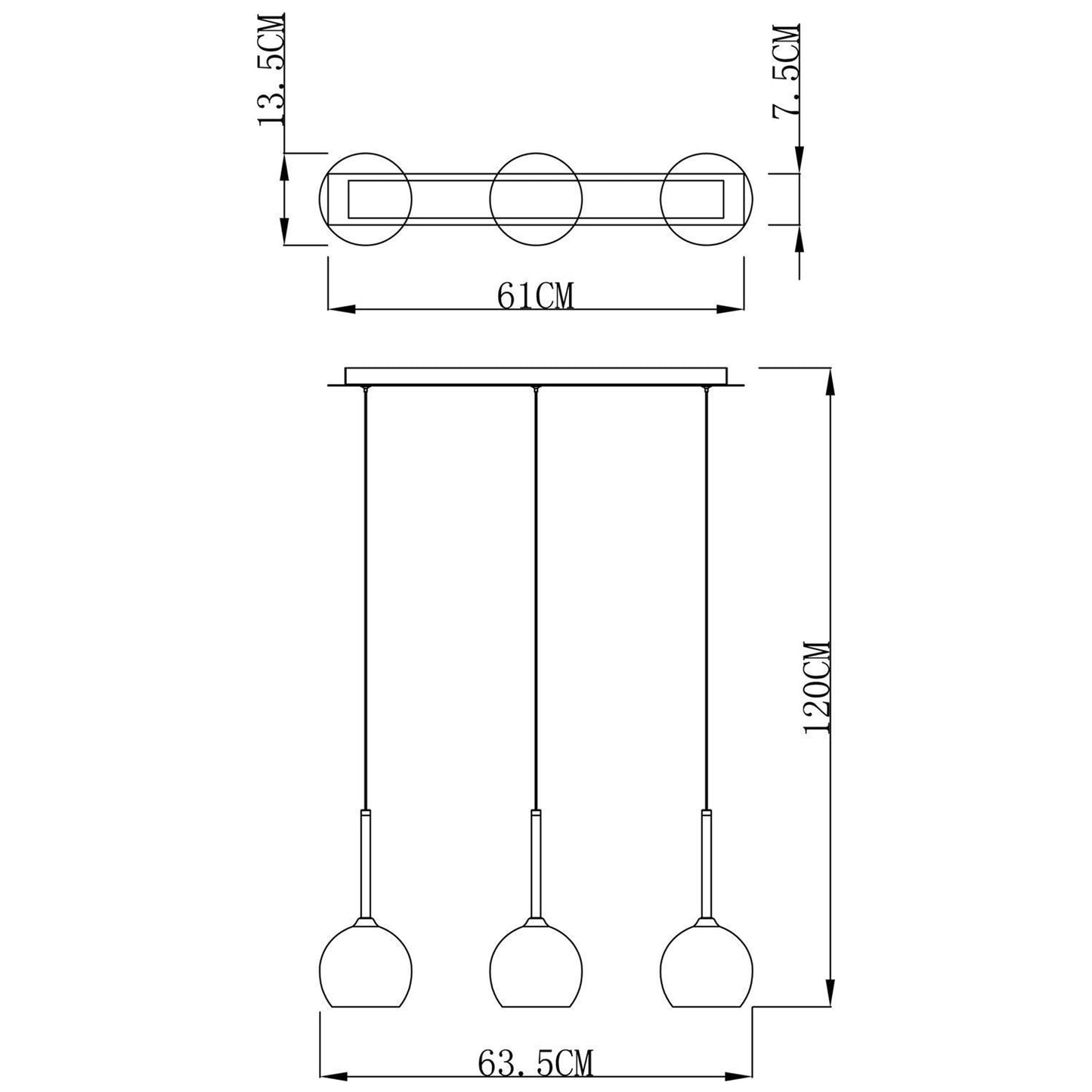 LAMPADARIO  SOSPENSIONE VETRO GLOBO