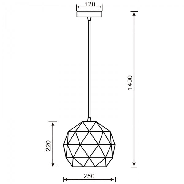 LAMPADARIO LED SFERA