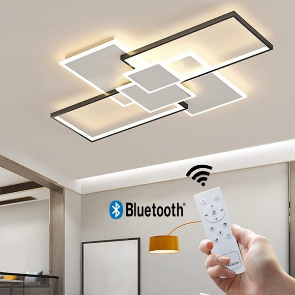 GEOMETRIC PLAFONIERA BLUETOOTH  DIMMERABILE